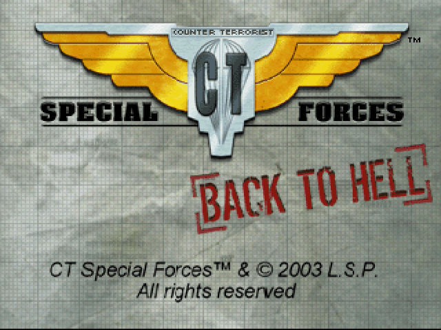 CT Special Forces back cover for Playstation